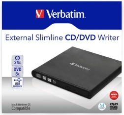Eksterni slim CD/DVD snimač USB 2.0 VERBATIM