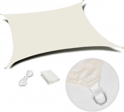 Kvadratna zasjenjiva jedra vodootporna 3×3 m MultiGarden – Bež