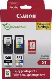 Tinta Canon PG-560XL/CL-561XL s fotografskim papirom