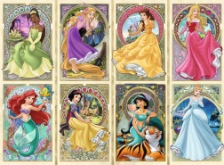 Puzzle Princeze u secesijskom stilu - Ravensburger 1000 kom