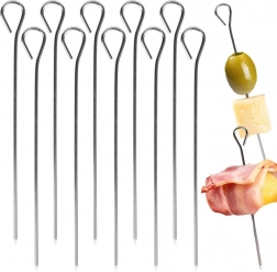 Nerđajući kuhinjski ražnjići s okcem 10 cm, 10 kom
