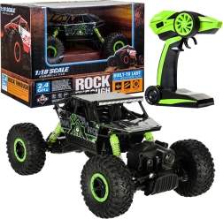 RC auto Rock Crawler 1:18 4WD 2,4 GHz – Zelena