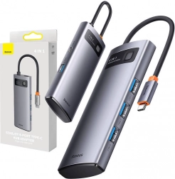 BASEUS Metal Gleam USB‑C razdjelnik 4 u 1 – 4× USB 3.0