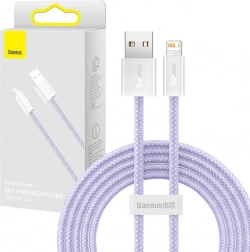 Baseus Dynamic pleteni kabel USB–Lightning 2 m, 2,4 A, ljubičasti