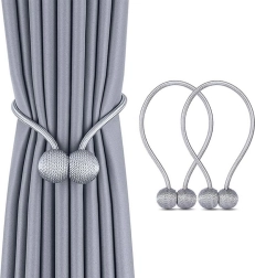 AG701 držač za zavjese sivi 2 kom