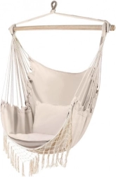 Viseća brazilska fotelja s jastucima Gardlov – Bež