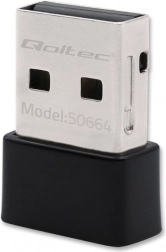 Ultrabrzi bežični mini USB Wi‑Fi adapter Qoltec 650 Mbps