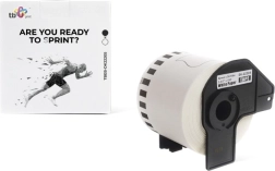 Kontinuirana traka za Brother pisače crni ispis na bijeloj podlozi 62 mm x 30,48 m