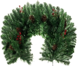 Girlanda božićna ukrašena 1m Ruhhy