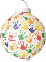 Papirnati lampion 20 cm na baterije