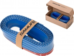 Univerzalni gumeni spojler za branik s karbonskim uzorkom 2,5 m – Plava