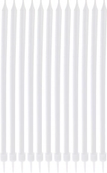 Duge bijele svjećice za tortu 14,5 cm, 12 kom