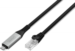 USB‑C na RJ45 adapter Cat 6A S/FTP, 1 Gbit/s, USB 3.2 Gen1, LSZH, 5 m