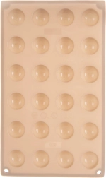 Silikonski kalup za praline i čokoladice, bež, 30 × 17,5 × 1,5 cm