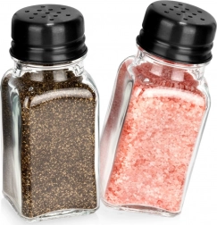 Staklena soljenka i paprenka 80 ml, set 2 kom