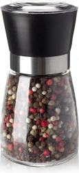 Stakleni ručni mlinac za sol i papar 13 cm