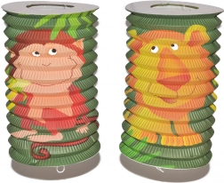 Lampion valjak s motivom životinja 16 cm