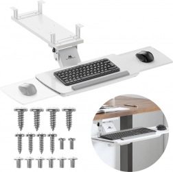 Držač tipkovnice ispod stola bijeli