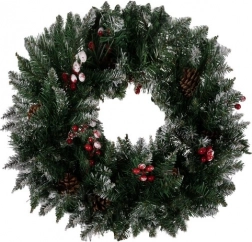 Ukrasni božićni vijenac zasnježeni Ruhhy