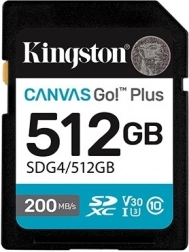 SD kartica 512 GB Kingston Canvas Go Plus 200/160 MB/s C10 U3 V30