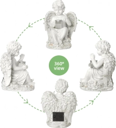 Solarna anđeoska figurica s LED svjetlom 18 cm