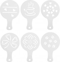 Set šablona za kavu i deserte, 6 kom