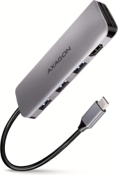Višeportni Hub 3x USB-A + HDMI + SD/microSD, USB-C 3.2 Gen1, USB-C kabel 20 cm