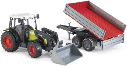 Bruder traktor CLAAS Nectis 267F s prednjim utovarivačem i kiperskom prikolicom