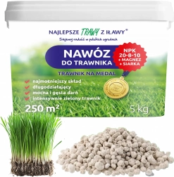 Višekomponentno gnojivo za travnjak NPK 20-8-10, granulat 5 kg