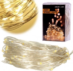 Dekorativna LED svjetiljka na žici 5 m, 50 LED – Topla