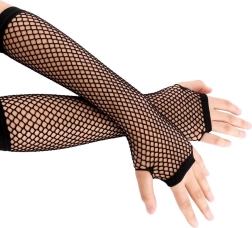 Duge mrežaste rukavice bez prstiju
