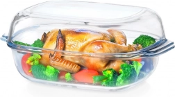 Stakeno vatrostalno posuđe s poklopcem za pečenje 3,1 + 2,6 l VILDE