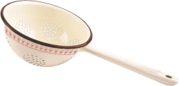 Emajlirano kuhinjsko cjedilo TONCA 20 cm, bež