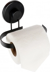Metalni držač toaletnog papira s vakuumskom čašicom – crni