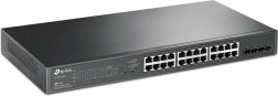 Preklopnik TP-Link JetStream 28 portova gigabitna PoE+ s 4 SFP