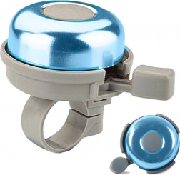 Metalno biciklističko zvono za volan – glasno, klasično, plavo