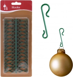 Zeleni kukice za božićne ukrase 3,5 cm, 60 kom