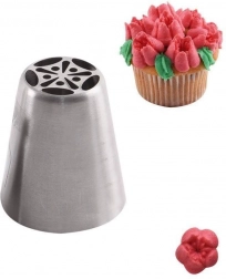 Ruska slastičarska nastavka tulipan od nehrđajućeg čelika