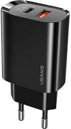 Mrežni punjač USAMS T35 20W s USB‑C i USB, PD 3.0 i QC 3.0 brzo punjenje