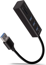 Višeportni USB čvorište AXAGON HMA-CR3A s čitačem kartica