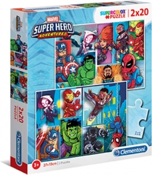 Puzzle Clementoni Marvel Superjunaci 2x20 dijelova