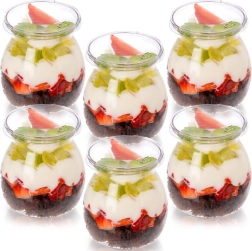 Čaše za jogurt i deserte s poklopcem 160 ml, 6 kom