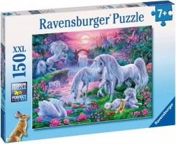 Ravensburger puzzle Jednorozi u sjaju zalaska sunca 150 dijelova