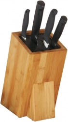 Bambusov stalak za noževe s univerzalnim umetkom