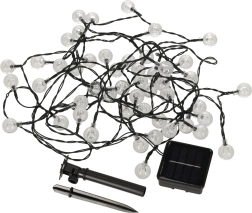 Solarna vrtna LED svjetla okruglog oblika 7m topla bijela