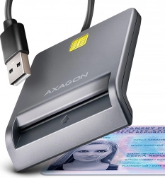 AXAGON čitač čipnih i ID kartica USB s kabelom 1,3 m