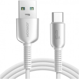Joyroom USB-A na USB-C kabel 3A, opleten, 1,2 m, sivi