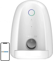 pametna automatska hranilica za pse i mačke s Wi‑Fi DOGNESS mini, bijela