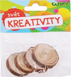 Drvena kolutića 3–4 cm, set 4 kom