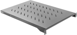 Polica za 19" ormare 1U, 1000 mm, 483 × 750 mm, crna